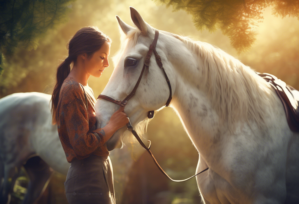 woman and horse